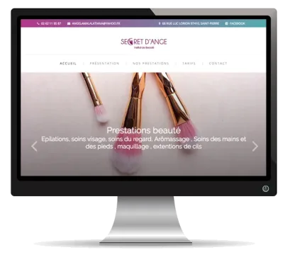 Exemple de site vitrine réalisé par Webmix