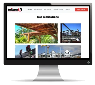 Exemple de site vitrine réalisé par Webmix